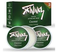 Skininky Tattoo Aftercare Cream Balm - 2Pack - Colour Enhancing Moisturiser for New & Healed Tattoos - Non-Greasy Tattoo Care Butter - 2 x 50 g (Coconut)