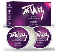 Skininky Tattoo Aftercare Cream Balm - 2Pack - Colour Enhancing Moisturiser for New & Healed Tattoos - Non-Greasy Tattoo Care Butter - 2 x 50 g