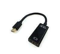 Skink Mini Displayport to HDMI, 18cm Gold-Plated DP HDMI Adaptor Cable, 4Kx2K and 3D, 1080P HD Resolution, Male Female for Apple MacBook Air/Pro, iMac, Surface, Monitor, Projector HDTV(black)