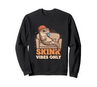 Skink Vibes Only Funny Chill Blue Tongue Reptile Lover Sweatshirt