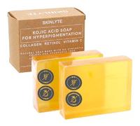 SKINLYTE Natural Kojic Acid Soap - No Fragrance or Dyes, Removes Dark Spots, Hyperpigmentation, Formula K Beauty, Turmeric, Glycerin, Collagen, Hyaluronic Acid