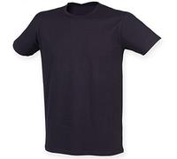 Skinni Fit Men Mens Feel Good Stretch Short Sleeve T-Shirt (M) (Navy)