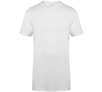 Skinni Fit Mens Mans BLACK or WHITE Extra Long Length Cotton Tee T-Shirt