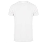 Skinni Fit Men's Men Feel Good Stretch V-neck Short Sleeve T-Shirt in White | Size: 2XL Skinni Fit White 2XL