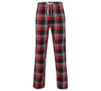 Skinni Fit Men's Skinnifit Tartan Lounge Pants in Light Red | Size: Large Skinni Fit Light Red L