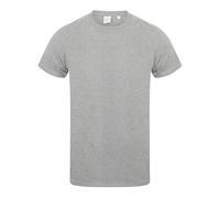 Skinni Fit Men's Stretch T-Shirt SF121 (L, Heather Grey)