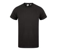 Skinni Fit Men's Stretch T-Shirt SF121 (XXL, Black)