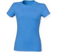 Skinni Fit Women's Feel Good Heather T-Shirt in Duck Egg Blue | Size: 14 Skinni Fit Duck Egg Blue 14