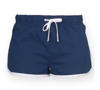 Skinni Fit Womens/Ladies Retro Training Fitness Sports Short RW2838