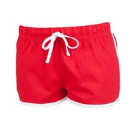 Skinni Fit Women's Retro Shorts in Crimson | Size: 18 Skinni Fit Crimson 18