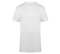 Skinnifit Mens Longline Dipped Hem T-Shirt (S) (White)