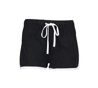 Skinnifit Women's Retro Shorts, black / white, XL
