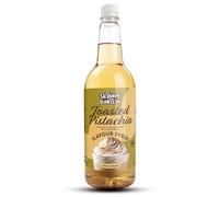 Skinny Barista Toasted Pistachio Syrup Zero Calorie 1L - Sugar Free Syrup For Coffee, Tea, Hot Chocolate, Shakes & Desserts - Vegan-Friendly, Gluten-Free & Fat-Free