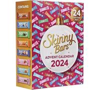 Skinny Bars Advent Calendar 2024 Assortment Bundle - High-Fibre Skinny Chocolate 24 Days Christmas Countdown Calendar (468g) | Perfect Hamper Gift for Secret Santa