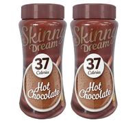 Skinny Dream Hot Milk Chocolate Powder 220g Pack of 2 Instant Drink Low 36 Calories Sugar Sweetener Cocoa Flavour Beverage with Welari Thank You Card | (2pack) (440kg)