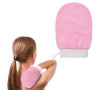 Skinny Exfoliating Glove Fake Tan Remover Use Double Sided Power of The Peel Mitt Scrubbing Deep Body Dead Skin Remover Ingrown Hair Treatment Easily Removes Spray Self Tanning Products（Pink）