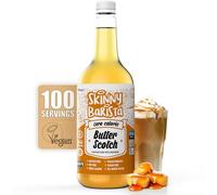 Skinny Food Co Butterscotch Syrup Zero Calorie 1L - Sugar Free Coffee Syrup Butterscotch For Tea, Hot Chocolate, Fruit, Baking, Protein Drinks - Vegan-Friendly, Gluten-Free & Fat-Free