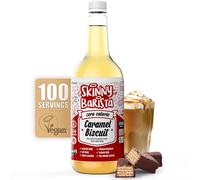 Skinny Food Co Caramel Biscuit Coffee Syrup - Sugar Free 1L - Zero Calorie Coffee Syrup, Tea, Hot Chocolate, Fruit, Protein Drinks - Vegan-Friendly, Gluten-Free & Fat-Free