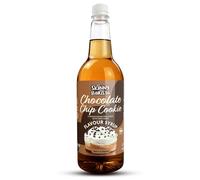 Skinny Food Co Choolate Chip Cookie Coffee Syrup Sugar Free 1L Coffee Syrup | Zero calorie syrup for coffee, tea, hot chocolate, protein drinks, desserts and baking. Vegan, gluten-free and fat-free.