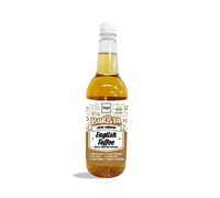 Skinny Food Co English Toffee Syrup For Coffee 1L - Sugar Free - Zero Calorie Toffee Nut Syrup For Tea, Hot Chocolate, Fruit, Baking, Protein Drinks - Vegan-Friendly, Gluten-Free