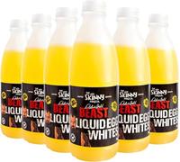 Skinny Food Co Free Range Liquid Egg Whites 6x1L - 100% Pure, High Protein, Low Fat - Vegetarian, Dairy-Free, Gluten-Free No Preservatives - Ideal for Fitness, Diets, Recyclable Packaging
