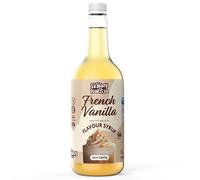 Skinny Food Co French Vanilla Coffee Syrup - Sugar Free 1L Coffee Syrup | Zero calorie syrup for coffee, tea, hot chocolate, protein drinks, desserts and baking. Vegan, gluten-free and fat-free.