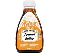 Skinny Food Co Peanut Butter Zero Calorie Syrup 425ml - Sugar Free Syrup | Zero calorie syrup for pancakes, porridge, yoghurt, ice cream and baking. Vegan, Gluten-free, Keto & Paleo Friendly Syrup