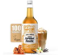 Skinny Food Co Salted Caramel Vanilla Syrup Zero Calorie 1L - Sugar Free Coffee Syrups for Tea, Hot Chocolate, Baking, Protein Drinks - Vegan, Gluten-Free & Fat-Free - Syrups For Coffee Drinks