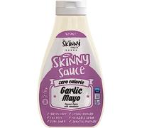 Skinny Food Co Sugar Free Garlic Mayo Sauce 425ml - Virtually Zero Calorie Sauce - Vegan & Keto-Friendly - Sugar Free Garlic Mayonnaise Sauce - Gluten Free