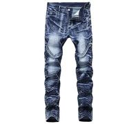 Skinny Jeans Men Denim Jeans, Stylish & Classic Plain Fashion Trousers for Oversized Long Length Casual Men's Straight-Fit Stretch Jean Cargo Fashionable Comfortable Hard Wearing Work Breathable