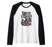 Skinny Legend Italian Greyhound Iggy Raglan Baseball Tee
