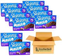 Skinny Mallo 90g - Low-Calorie Marshmallow Treat | Available in Packs of 3, 5, or 10 | Only 75 Calories per Bar (10x Skinny Mallo Chocolate Bar 90g, Mallow Chocolate)