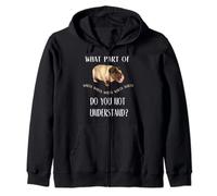 Skinny Pig T Shirt, What Part of Wheek do not understand? Zip Hoodie