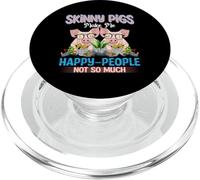Skinny Pigs Make Me Happy People Not So Much PopSockets PopGrip for MagSafe