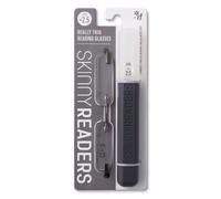 IF Skinny Readers +2.5, Ultra Slim Reading Glasses, Metallic