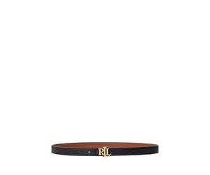 Skinny Reversible Leather Belt - Brown/Black - female - Ralph Lauren - Belts - Black - M - Accessories M