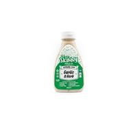 Skinny Food Co Sugar Free Garlic and Herb Sauce 425ml - Virtually Zero Calorie Sauce - Vegan & Keto-Friendly - Sugar Free Garlic Sauce - Gluten Free