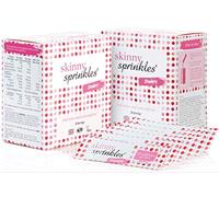 Skinny Sprinkles, Duo Pack 60 Servings - Weight Management Drink with Glucomannan - Vegan, Vegetarian Society Approved - Made in The UK - Strawberry