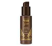 Skinny Tan - Face Glow Advanced Hydrating SPF & Tan Cream - Daily Tinted Moisturiser with SPF Protection, Natural Sun-Kissed Glow, Gradual Self Tanner for Face, Hydrating & Lightweight Formula - 30ml