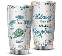 Skinny Tumbler Eco-Friendly Insulated Travel Cup Reusable Thermal Coffee Cups for Birthday Mom Sister 590 Ml Turtle Custom