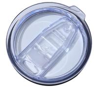 Skinny Tumbler Lid Replacement 3.4" Spill Proof Clear Splash Resistant 20 oz Tumbler Lid, Safe Coffee Cup Lids for Home