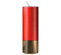 Skinny Tumblers | 20 Oz Double Wall Reusable with Lid and Straw - Slim Water Bottle with Straw | for Outdoor Exploration School Picnic Camping Daily Commuting