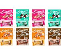 Skinny Whip 25g Chocolate Bars Guilt Free 99 Cal 4 Various Flavours Orange - Strawberry - Toffee - Mint - Double Chocolate Various 20 bars Total