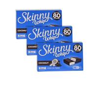 Skinny Whip Coconut Chocolate Bars - Less Than 80 Calories - High Fibre Vegetarian Snack - Low Calorie Chocolate Treat (3x Skinny Whip Coconut Bar box 100g, Skinny Whip Coconut Chocolate)