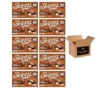 Skinny Whip Dark Chocolate Bars - Less Than 80 Calories - High Fibre Vegetarian Snack | Chocolate Treats - Xmas Party Kids Adults Snack Bars (Pack 10, Double Chocolate)