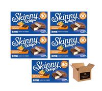 Skinny Whip Dark Chocolate Bars - Less Than 80 Calories - High Fibre Vegetarian Snack | Chocolate Treats - Xmas Party Kids Adults Snack Bars (Pack 5, Chocolate Orange)