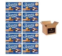 Skinny Whip Dark Chocolate Bars - Less Than 80 Calories - High Fibre Vegetarian Snack | Chocolate Treats - Xmas Party Kids Adults Snack Bars (Pack 10, Chocolate Orange)