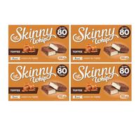 Skinny Whip Toffee (5 x 20g bars) Pack of 4 Milk Chocolate Sweet Chewy Cereal Cocoa Nougat Caramel Block with Welari Thank You Card | (1pack) (100g)