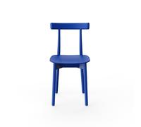 Skinny Wooden Dining Chair Blue/Ash