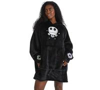 Skinnydip Nightmare Before Christmas Blanket Hoodie - Standard Size - Ultra-Soft, Wearable, Cozy Lounge Wear